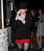 Hilary Duff In Black Nylons & Thigh Boots